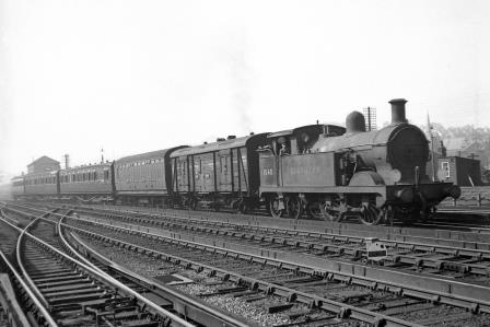 SR H class 1540 at Redhill, Surrey with a Tonbridge - Redhill service on Saturday 10 Sep 1949 - J.H.W. Kent [152973]