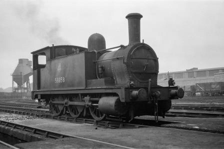 BR(M) 2F class 58858 at Devons Road, Bow Shed, Greater London circa May 1952 - J.H.W. Kent [153376]