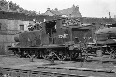BR(S) E4 class 32487 at Guildford Shed, Surrey on Saturday 17 May 1952 - J.H.W. Kent [153403]