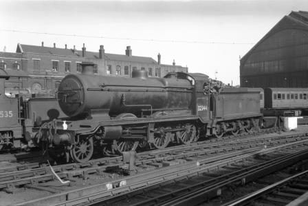 BR(S) K class 32344 at Brighton Shed, East Sussex on Sunday 30 Aug 1953 - J.H.W. Kent [154049]