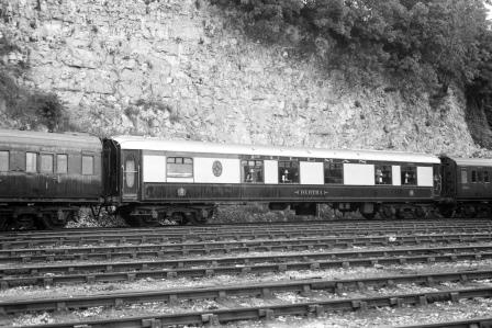 Pullman 1st Class Kitchen Car 'Bertha' at Preston Park Pullman Car Works, Brighton, East Sussex on Tuesday 01 Sep 1953 - J.H.W. Kent [154057]