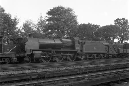 BR(S) N class 31871 near Preston Park Pullman Car Works, Brighton, East Sussex with a Southbound Goods on Monday 05 Oct 1953 - J.H.W. Kent [154086]