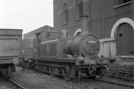BR(S) Terrier class 32661 at Brighton Shed, East Sussex in Jan 1954 - J.H.W. Kent [154182]