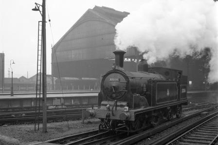 BR(S) M7 class 30036 at Brighton Station, East Sussex on Saturday 09 Jan 1954 - J.H.W. Kent [154197]