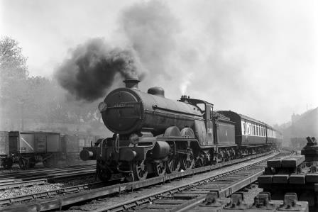 BR(S) Brighton Atlantic class 32421 'South Foreland' passing Preston Park Pullman Car Works, East Sussex with a Northbound service on Monday 10 May 1954 - J.H.W. Kent [154373]
