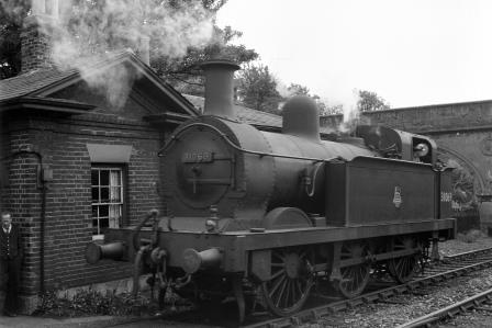 BR(S) R1 class 31069 at Folkestone Harbour branch, Kent with a Light Engines Returning to Folkestone Harbour on Saturday 29 May 1954 - J.H.W. Kent [154457]