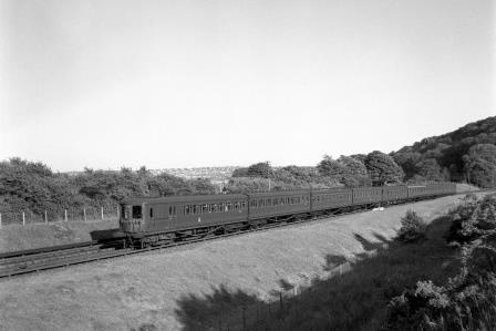 BR(SR) Class 4-SUB 4210 at Patcham, East Sussex with a Brighton - Victoria semi-fast service on Sunday 20 Jun 1954 - J.H.W. Kent [154502]
