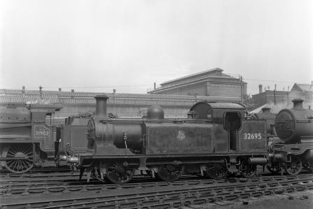 BR(S) E1R class 32695 at Brighton Shed, East Sussex on Sunday 27 Jun 1954 - J.H.W. Kent [154543]