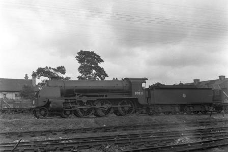 BR(S) S15 class 30831 at Salisbury, Wiltshire with a Coal wagons on Wednesday 14 Jul 1954 - J.H.W. Kent [154645]