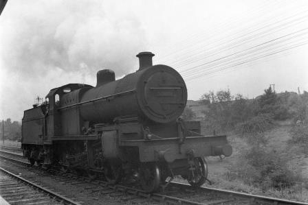 BR(M) 7F class 53809 at Templecombe Upper, Somerset Light Engine on Saturday 21 Aug 1954 - J.H.W. Kent [154716]