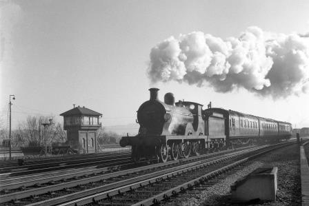 BR(S) D class 31734 near Brighton Top Yard, East Sussex with a Hastings - Brighton - Birkenhead service on Wednesday 17 Nov 1954 - J.H.W. Kent [154840]