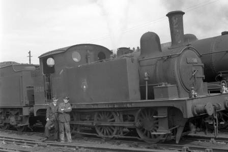 BR(E) J69 class 68588 at Stratford Shed, Greater London on Saturday 07 May 1955 - J.H.W. Kent [154977]