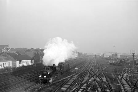 BR(S) Well Tank class 30585 & BR(S) Well Tank class 30587 at Wimbledon, Greater London with the "RCTS/SLS South Western Surburban" Rail Tour on Sunday 02 Dec 1962 - D. Esau [155131]
