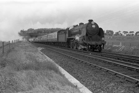 BR(S) King Arthur class 30769 'Sir Balan' near Faversham, Kent with a Victoria - Ramsgate service in Jun 1959 - D. Esau [155806]