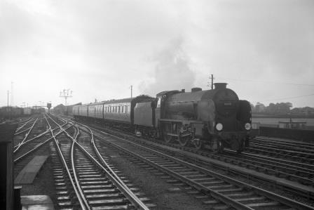 BR(S) Schools class 30930 'Radley' at Ashford, Kent with an up local service on Friday 26 Aug 1960 - D. Esau [155839]
