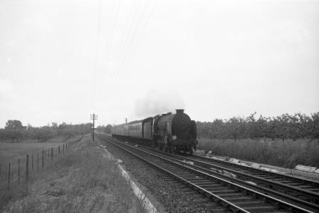 BR(S) Schools class 30934 'St. Lawrence' near Marden, Kent with a down local service on Tuesday 23 May 1961 - D. Esau [155860]