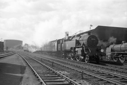 BR Std 4MT class 80144 at Redhill, Surrey with a Tonbridge to Redhill service circa 1959 - D. Esau [155988]