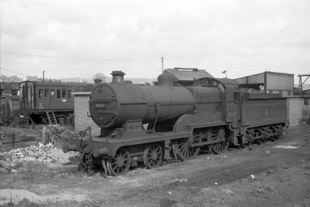 BR(S) D1 class 31247 at Redhill shed, Surrey circa 1959-1960 - D. Esau [156045]