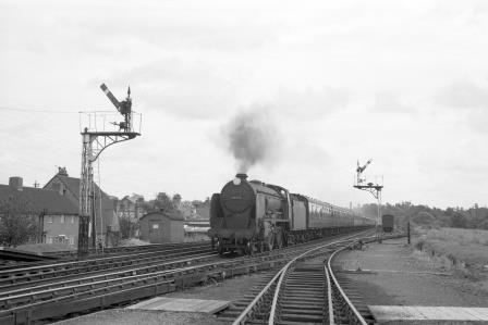 BR(S) Schools class 30911 'Dover' at Reigate, Surrey with a Margate - Birkenhead? service on Monday 14 Aug 1961 - D. Esau [156056]