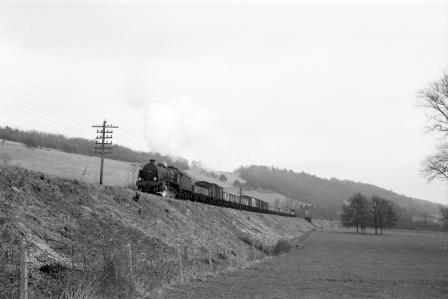 BR(S) N class 31868 near Gomshall, Surrey with a Freight train from Redhill on Wednesday 11 Apr 1962 - D. Esau [156067]