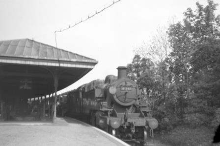 BR(M) 2MT class 41317 at East Grinstead High Level Station, West Sussex with an Unknown on Thursday 26 May 1955 - D. Esau [156270]