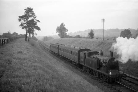 BR(S) M7 class 30053 near Ashurst, Kent with a Tunbridge Wells West - Oxted service on Saturday 01 Oct 1960 - D. Esau [156309]
