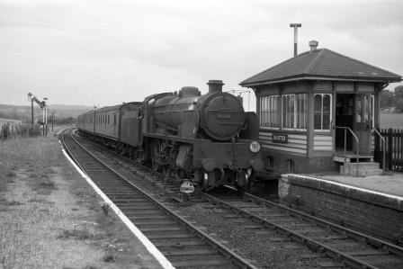 BR(S) U1 class 31910 at Buxted Station, East Sussex with a Tonbridge to Brighton on Tuesday 26 Jul 1960 - D. Esau [156413]