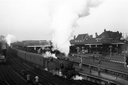 BR(M) 2MT class 41294 at Guildford Station, Surrey with a Train for Horsham on Saturday 02 Jan 1965 - D. Esau [156487]