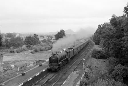 BR(E) A2 class 60532 'Blue Peter' at Bridge of Allan Station, Scotland on Saturday 29 Jul 1961 - D. Esau [156736]
