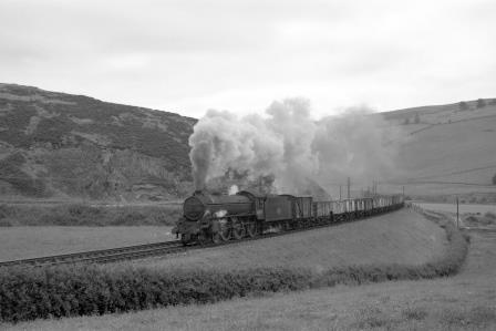 BR(E) B1 class 61359 near Stow, Scotland with a Waverley line Freight service on Monday 31 Jul 1961 - D. Esau [156804]