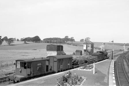 BR(E) D34 class 62484 'Glen Lyon' at Roxburgh Station, Scotland on Tuesday 01 Aug 1961 - D. Esau [156818]