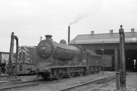 BR(E) J37 class 64571 at Polmont Shed, Scotland on Sunday 30 Jul 1961 - D. Esau [156835]