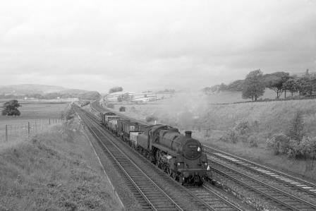 BR Std 4MT class 75057 at Settle Junction, Yorkshire with a Light Freight from Lancaster circa 18 Jul 1965 - D. Esau [157875]