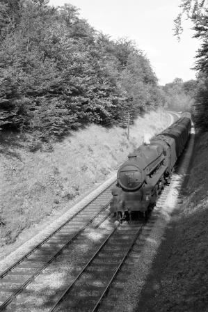 BR(M) 5MT class 44777 with a Northbound service on Saturday 19 Jun 1965 - D. Esau [157934]
