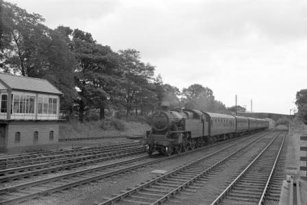 BR(M) 4P class 42115 at Cark & Cartmel, Cumbria with a service to Carnforth on Saturday 22 Jul 1961 - D. Esau [158067]