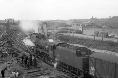 BR(M) 8F class 48288 at Chester, Cheshire with a Mixed Freight in the 1960s - D. Esau [158086]