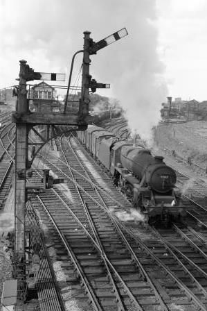 BR(M) 5MT class 45042 at Chester, Cheshire with a Freight in the 1960s - D. Esau [158090]