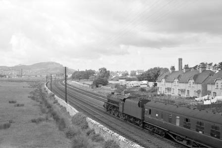 BR(M) 5MT class 45095 at Llandudno Junction, Clwyd with a service from Chester in the 1960s - D. Esau [158116]