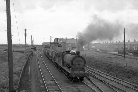 BR(E) J27 class 65825 at Ashington Colliery, Northumberland with a Coal from Ashington Colliery to North Blyth in Jun 1965 - D. Esau [158311]
