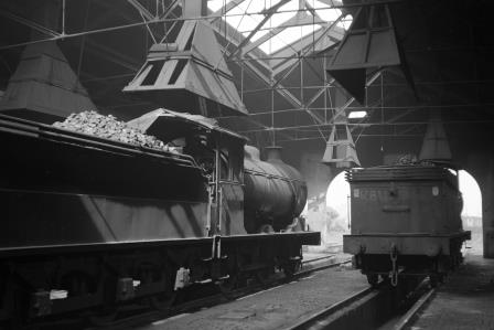 BR(E) J27 class 65893 & BR(E) J27 class 65841 at North Blyth Shed, Caithness on Sunday 13 Jun 1965 - D. Esau [158361]