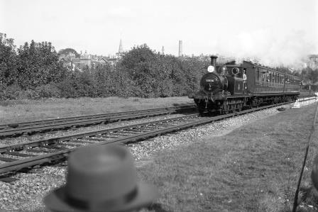 BR(S) Terrier class 32636 'Fenchurch' at Kemp Town Junction, East Sussex with the "RCTS Brighton Works Centenary" Rail Tour on Sunday 05 Oct 1952 - C.A.K. Saunders [159057]