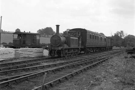 BR(S) Terrier class 32670 approaching Rolvenden, Kent on Saturday 12 Sep 1953 - C.A.K. Saunders [159117]