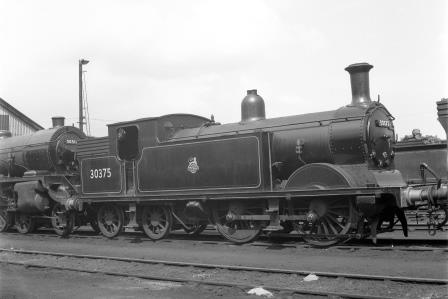 BR(S) M7 class 30375 at Eastleigh Shed, Hampshire on Saturday 21 May 1955 - J.H.W. Kent [200023]