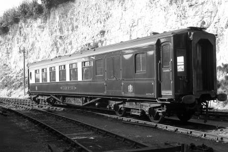 Pullman Brake Parlour Car 'Car No. 55' at Preston Park Pullman Car Works, Brighton, East Sussex on Wednesday 01 Jun 1955 - J.H.W. Kent [200060]