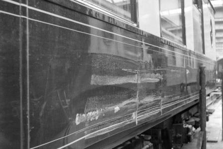 Pullman Parlour Car 'Car No. 86' at Inside Preston Park Pullman Car Works, Brighton, East Sussex on Wednesday 01 Jun 1955 - J.H.W. Kent [200084]