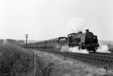 BR(S) U class 31809 near Cosham Junction, Hampshire with a Portsmouth service on Saturday 25 Jun 1955 - J.H.W. Kent [200113]