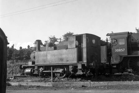 BR(S) B4 class 30093 at Bournemouth Shed, Dorset on Saturday 18 Jul 1959 - J.H.W. Kent [200287]