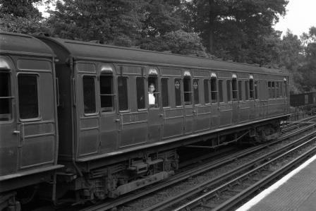 2735 at Moor Park, Greater London with a Rickmansworth - London Baker Street service on Wednesday 22 Jul 1959 - J.H.W. Kent [200344]
