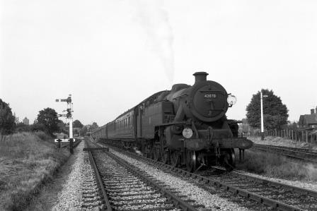 BR(M) 4P class 42070 at East Grinstead Low Level, West Sussex with an Empty Stock on Friday 24 Jul 1959 - J.H.W. Kent [200385]