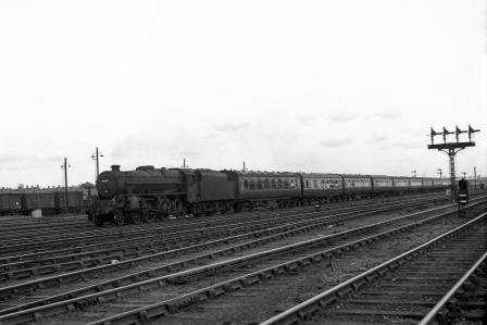 BR(M) 5MT class 44857 near Brent Sidings, Cornwall with a Northbound service on Saturday 16 Jul 1960 - J.H.W. Kent [200454]
